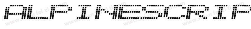 AlpineScript Regular字体转换